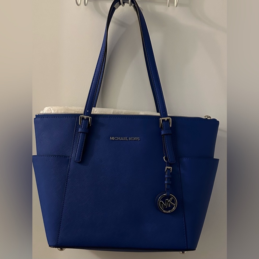 Michael Kors Jet Set Royal Blue Tote